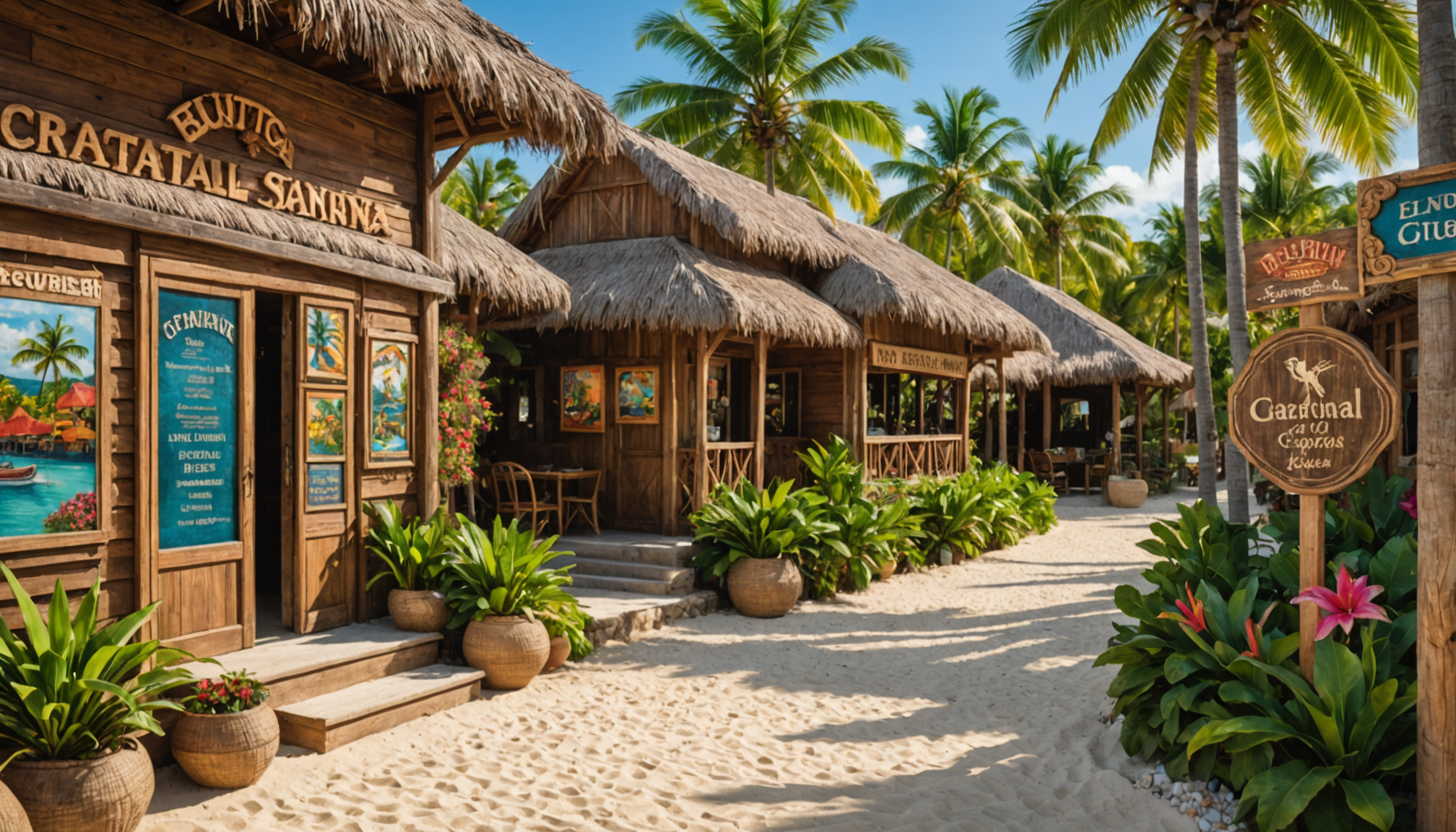 découvrez une signalétique artisanale et un design créatif à punta cana. des solutions personnalisées pour valoriser vos espaces professionnels ou touristiques avec style et originalité.