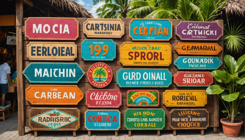 Signalétique artisanale et design créatif à Punta Cana