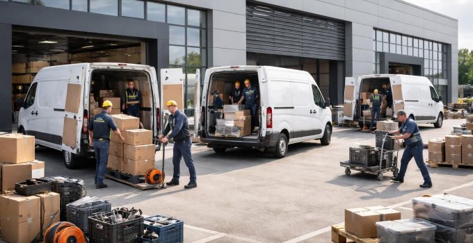 déménagement atelier efficace avec utilitaires renault master et service logistique professionnel, pour un transport sécurisé et rapide de vos équipements.